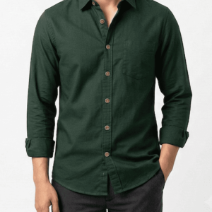 Bottle Green Premium Casual Shirt